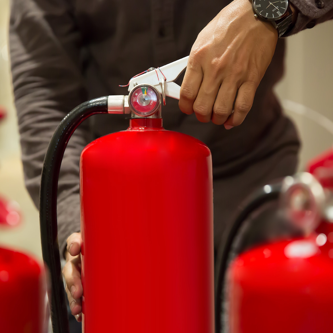 extincteur eau pulverisee